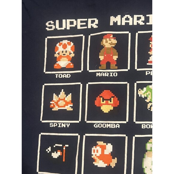 Super Mario Bros T-Shirt Tee Mens Nintendo Luigi Peach Toad Characters 8 Bit 3X - Picture 7 of 14